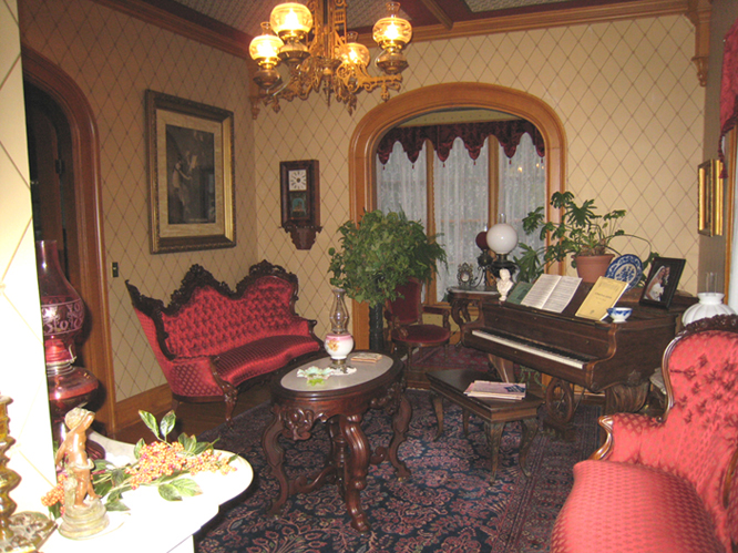 A RV PARLOR SE VIEW 10 07 — Gothic Revival