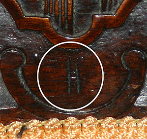05 close up — Gentleman's Chair by M. and H. Schrenkeisen? Or someone with an "H" name?