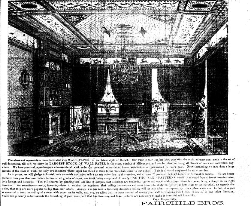 Fairchild Bros wallpaper — My Queen Anne -- 1881 Victorian