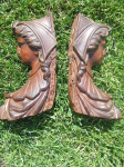 3b2e 3 — Ebay Listing: Two Carved Rosewood Jenny Lind Heads (only) - Jelliff?
