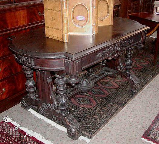 Brooks Library Table 1 —  I was inspired by John's Merklen Brothers table refinish project